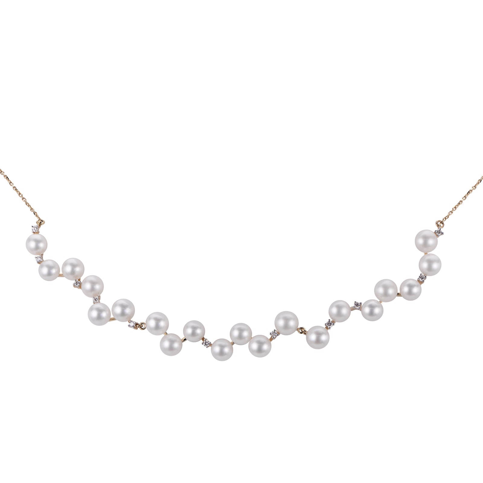 14KT Yellow Gold Freshwater Pearl Necklace