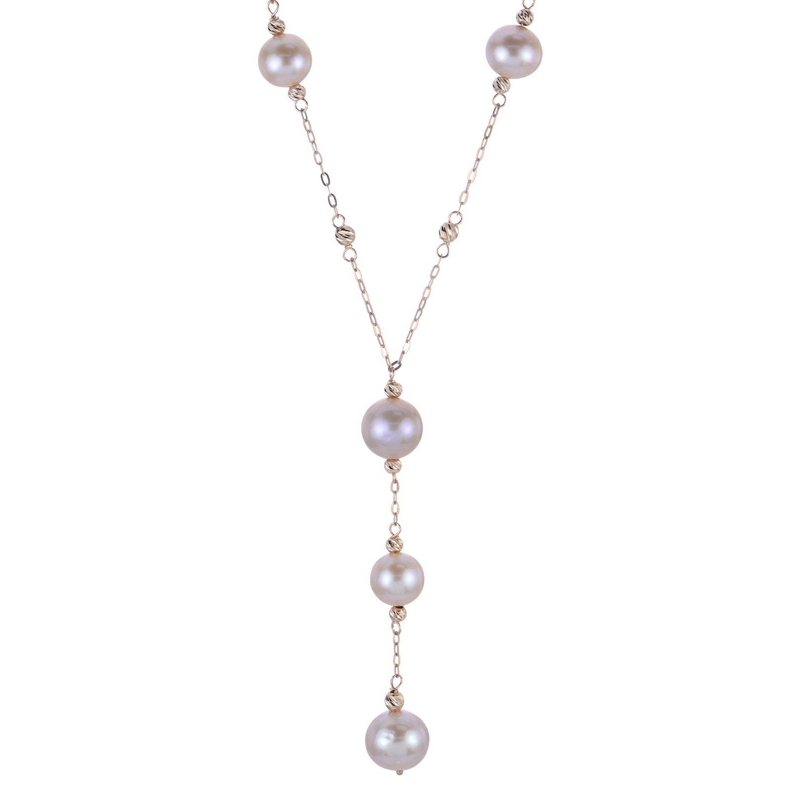 14KT Rose Gold Freshwater Pearl Necklace