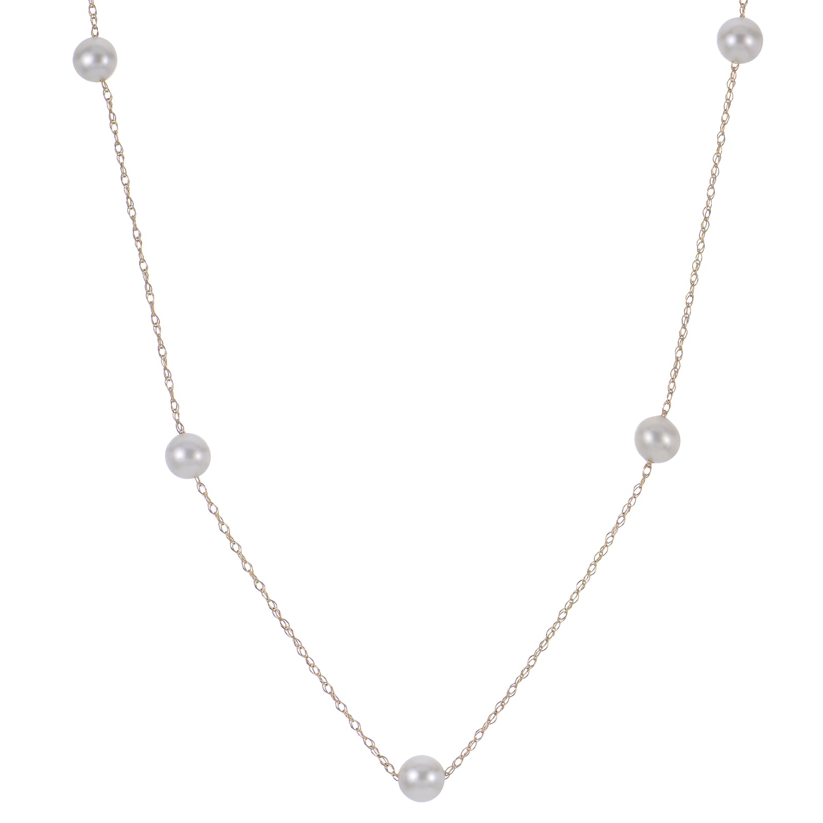 14KT Yellow Gold Freshwater Pearl Necklace