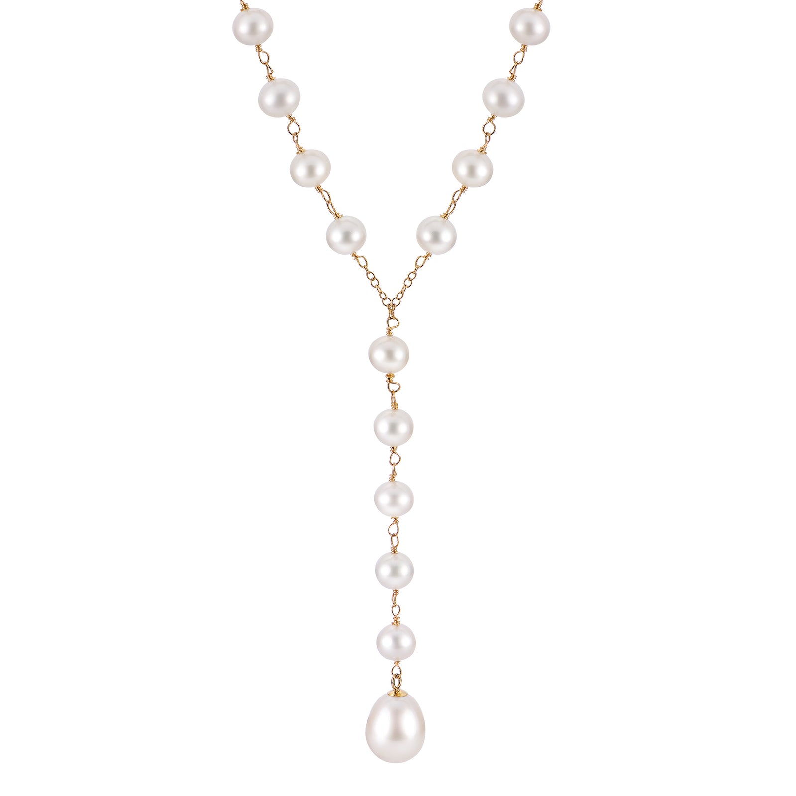14KT Yellow Gold Freshwater Pearl Necklace