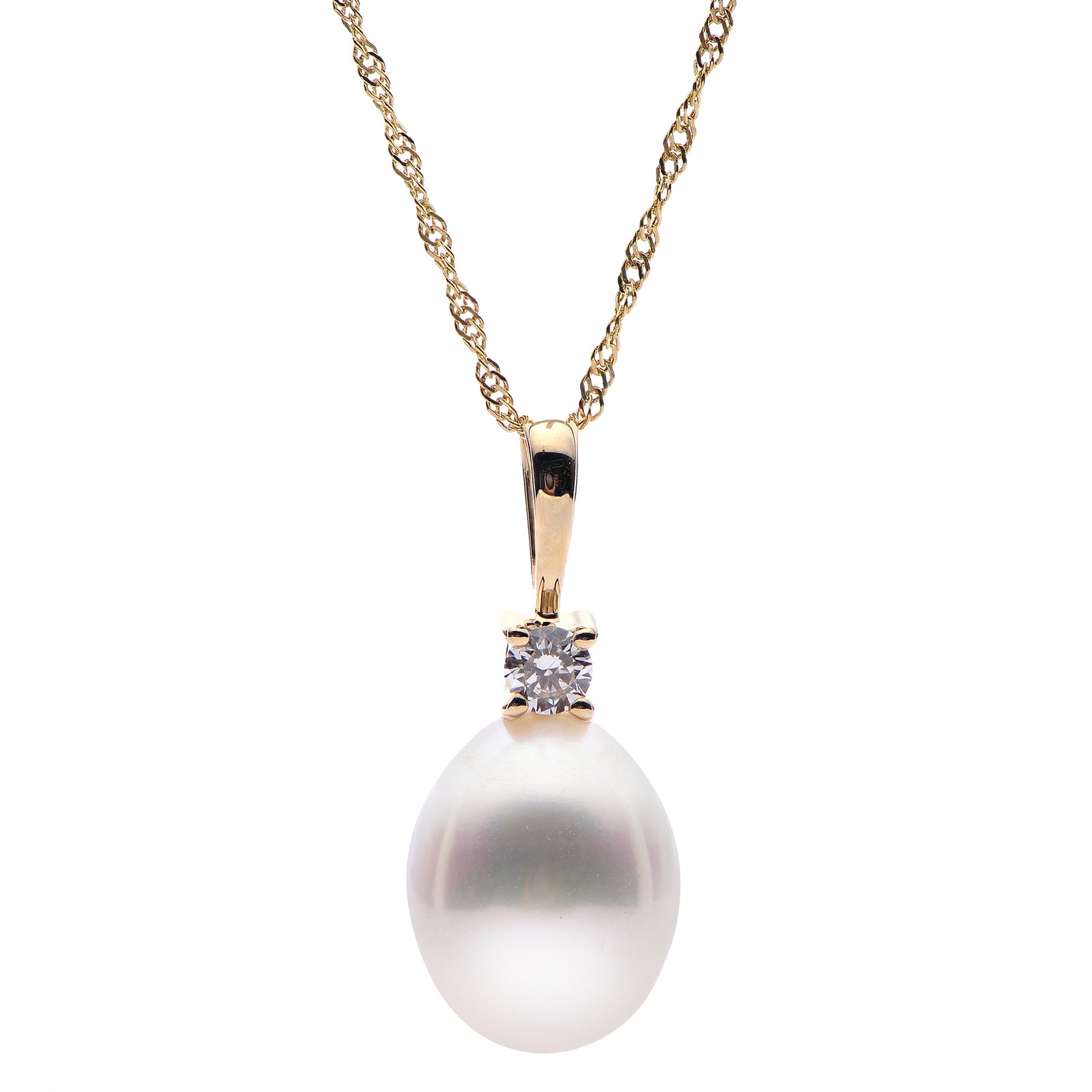 14KT Yellow Gold Freshwater Pearl Pendant