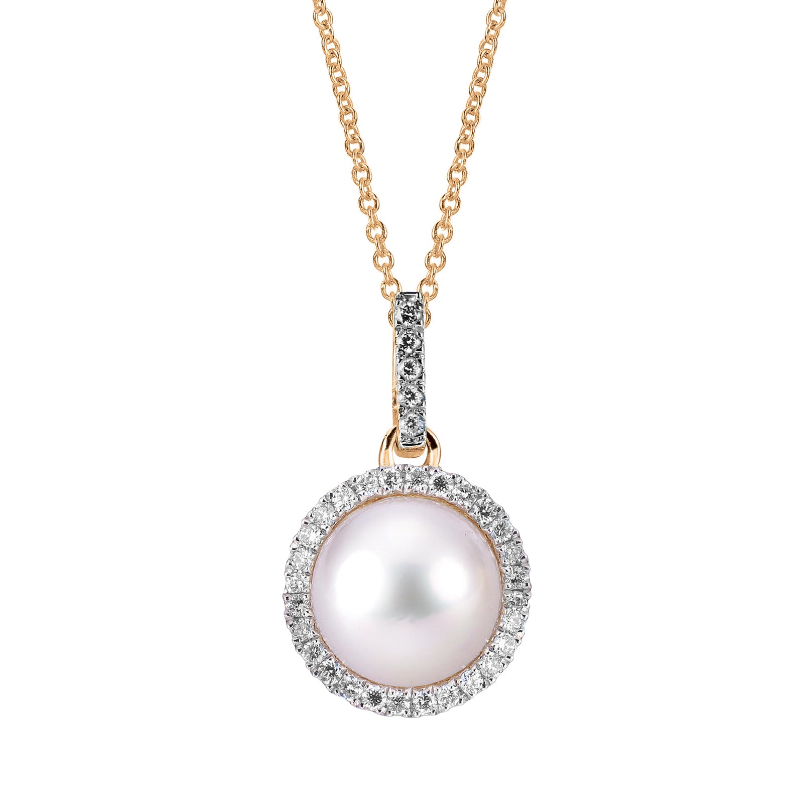 14KT Yellow Gold Akoya Pearl Pendant