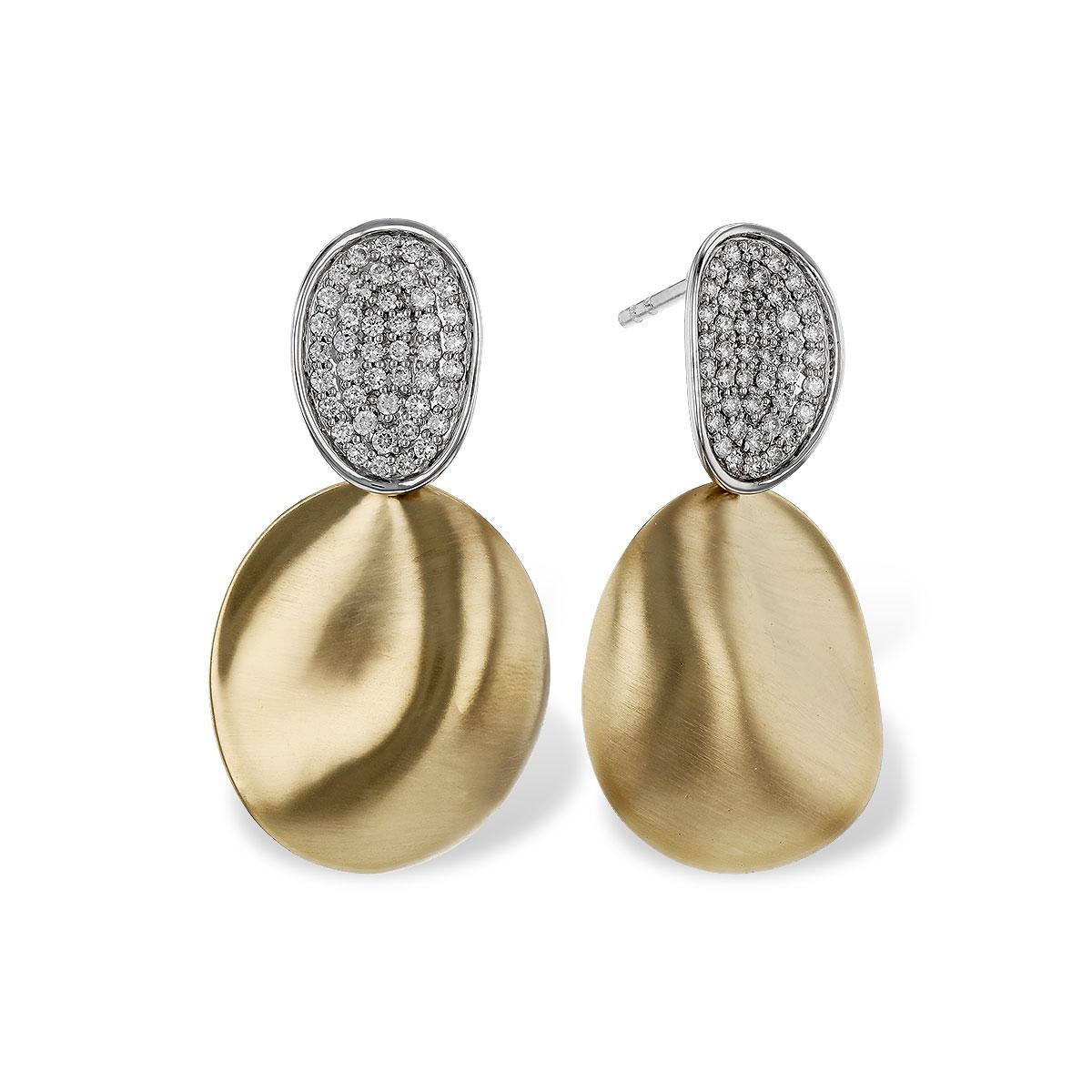 14KT Gold Diamond Earrings