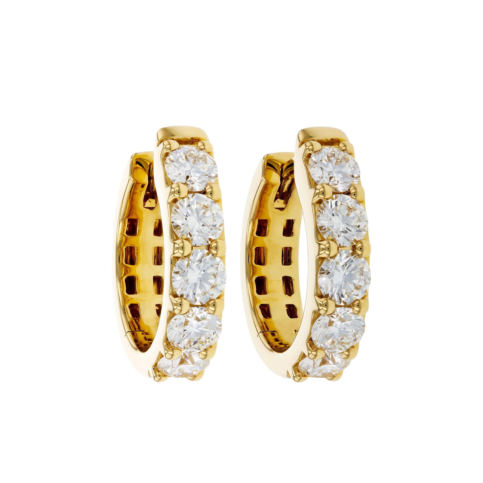 14KT Gold Diamond Earrings