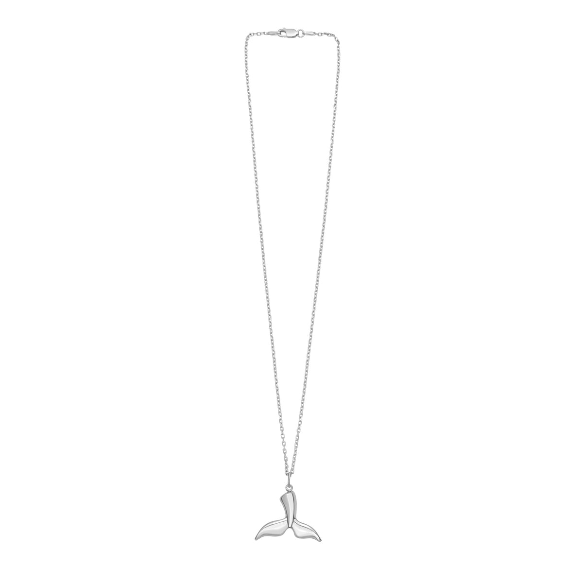 Silver Whale Tail Pendant