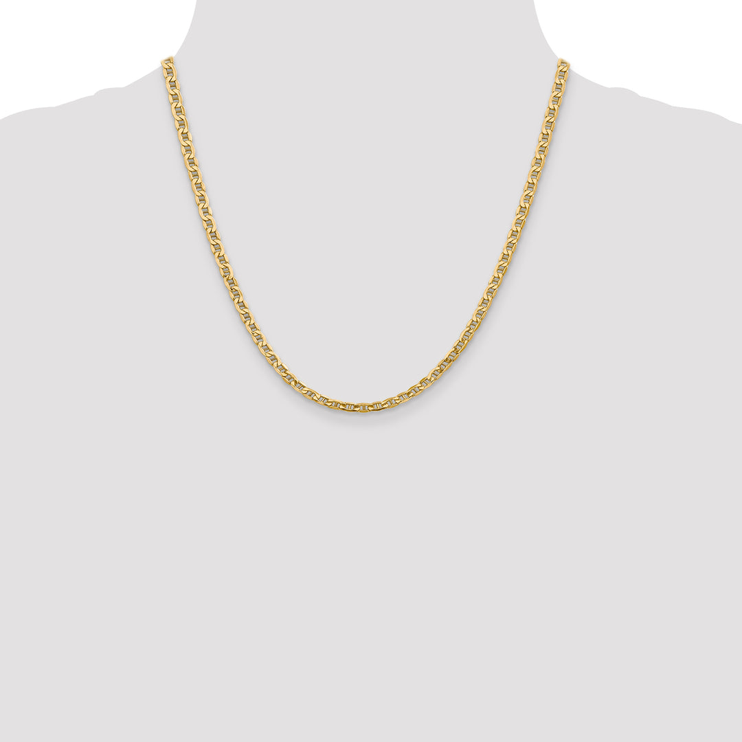 14k 4mm Semi-Solid Anchor Chain