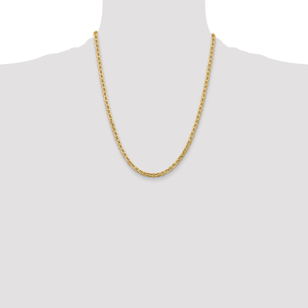 14k 4mm Semi-Solid Anchor Chain
