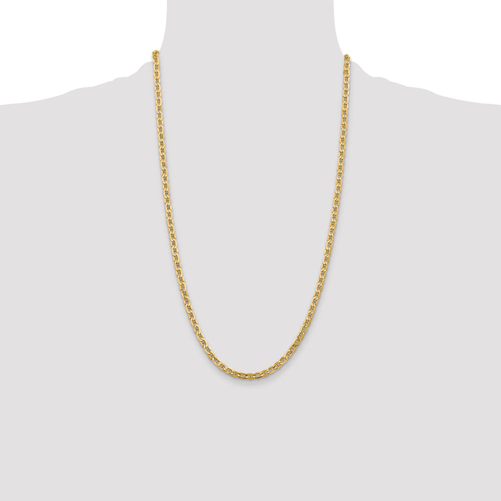 14k 4mm Semi-Solid Anchor Chain