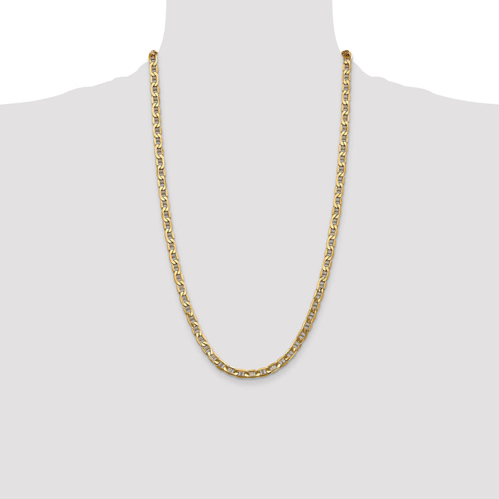 14k 5.5mm Semi-Solid Anchor Chain