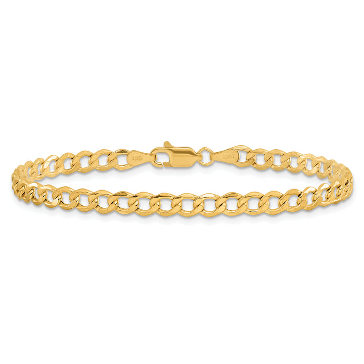 14k 4.3mm Semi-Solid Curb Chain