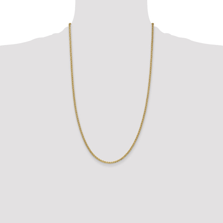 14k 2.4mm Semi-Solid Anchor Chain