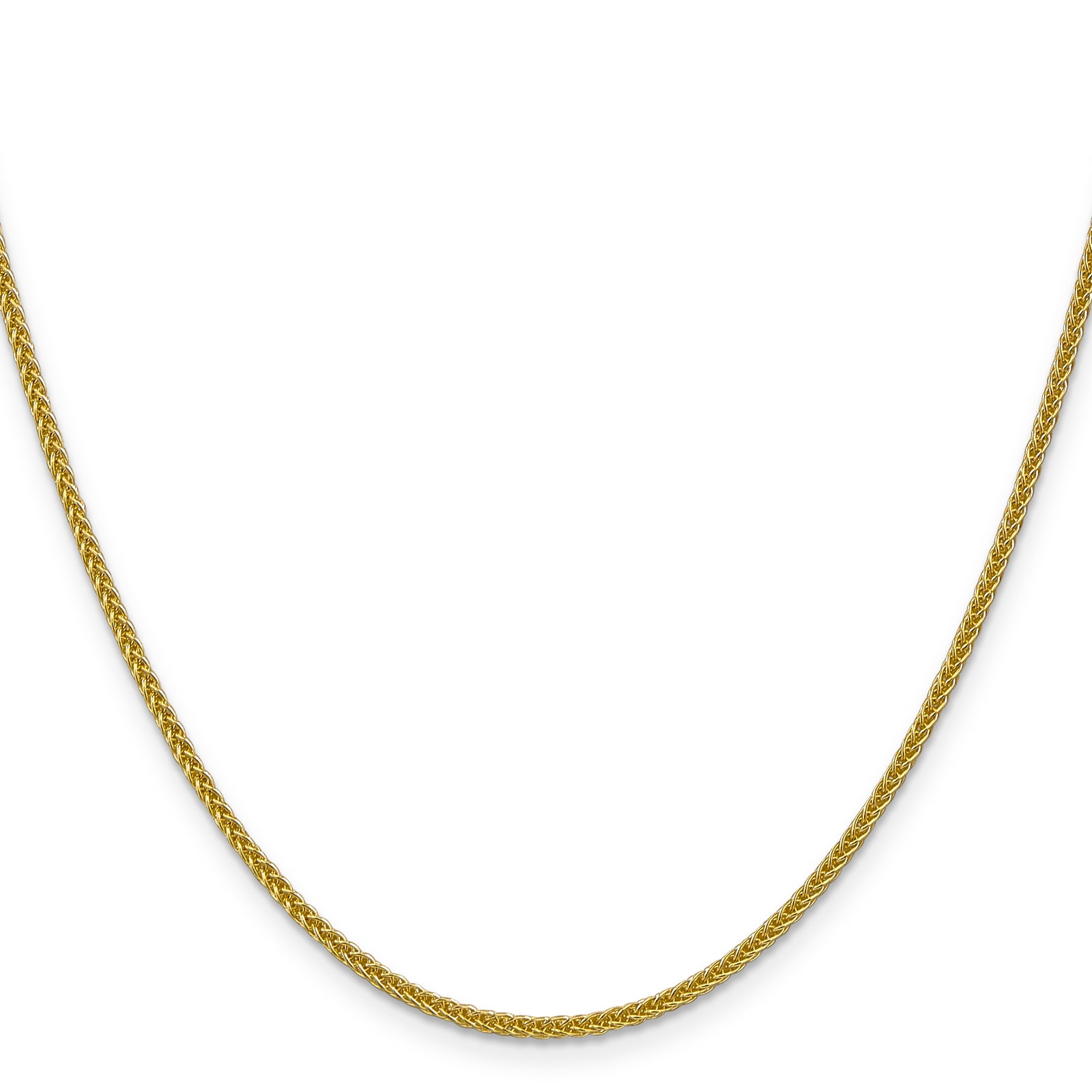 14k 2mm Semi-solid 3-Wire Wheat Chain