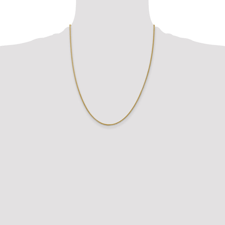 14k 1.55mm Semi-Solid Wheat Chain