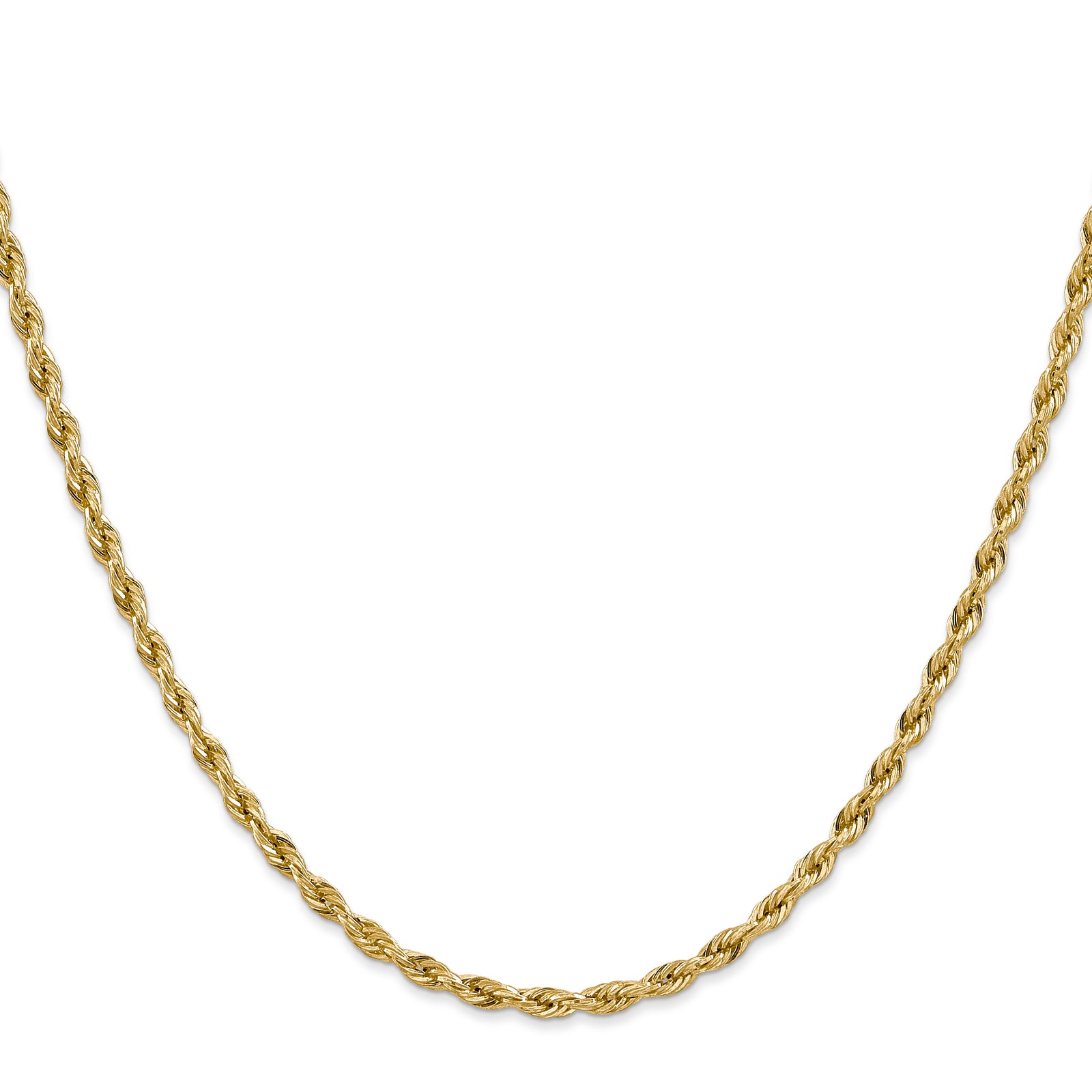 14ky 3.0mm Semi-Solid Rope Chain