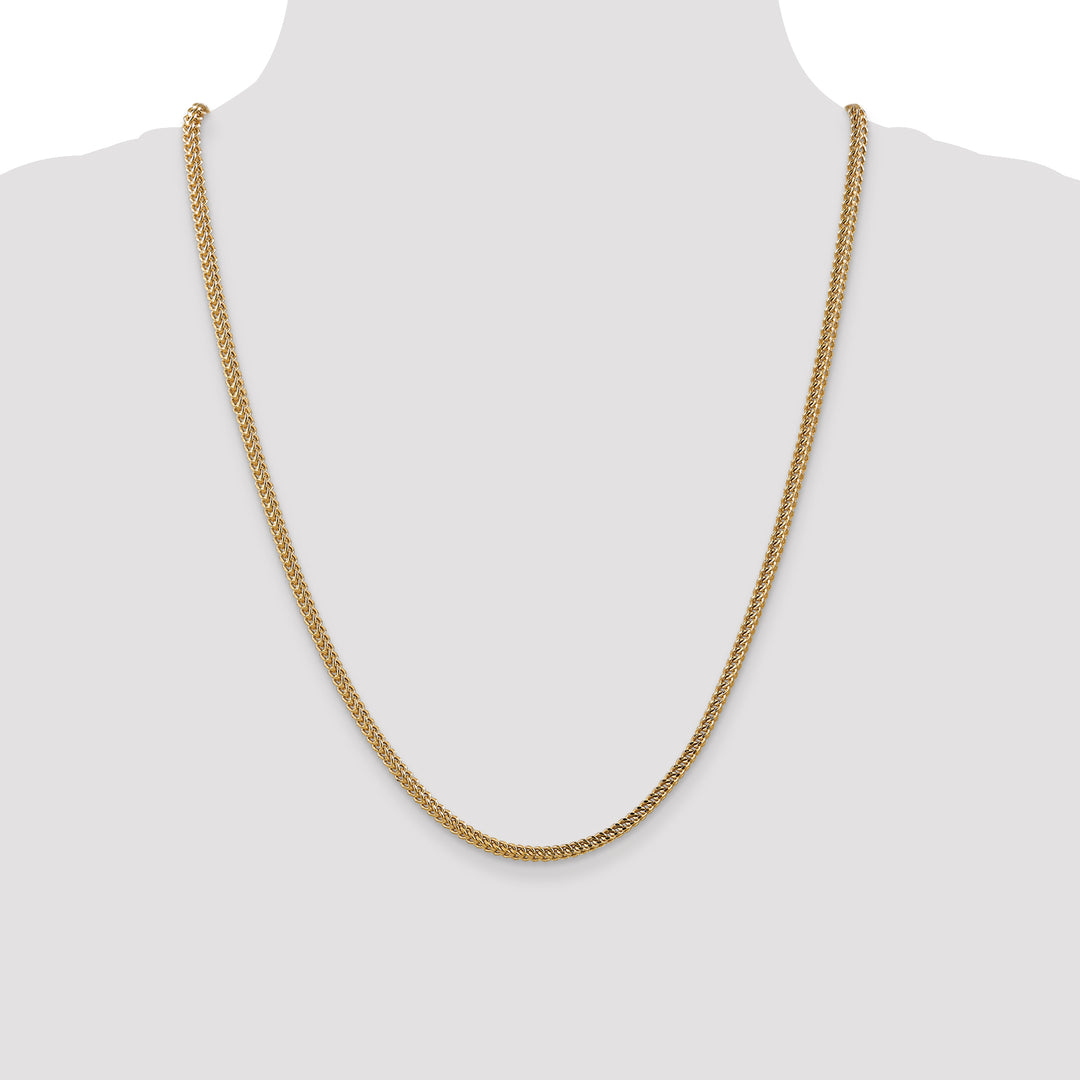 14k 3mm Semi-Solid Franco Chain
