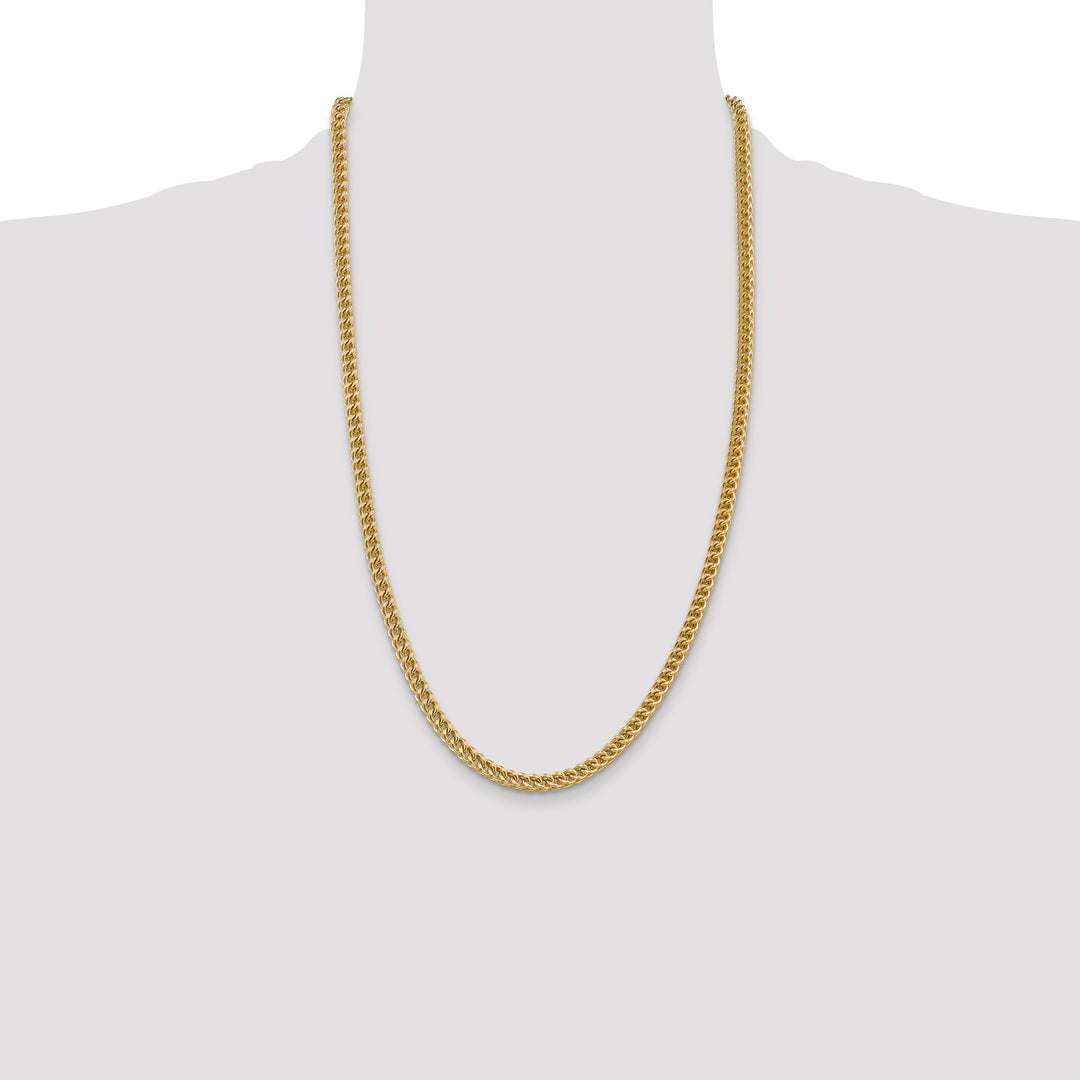 14k 4.5mm Semi-Solid Franco Chain