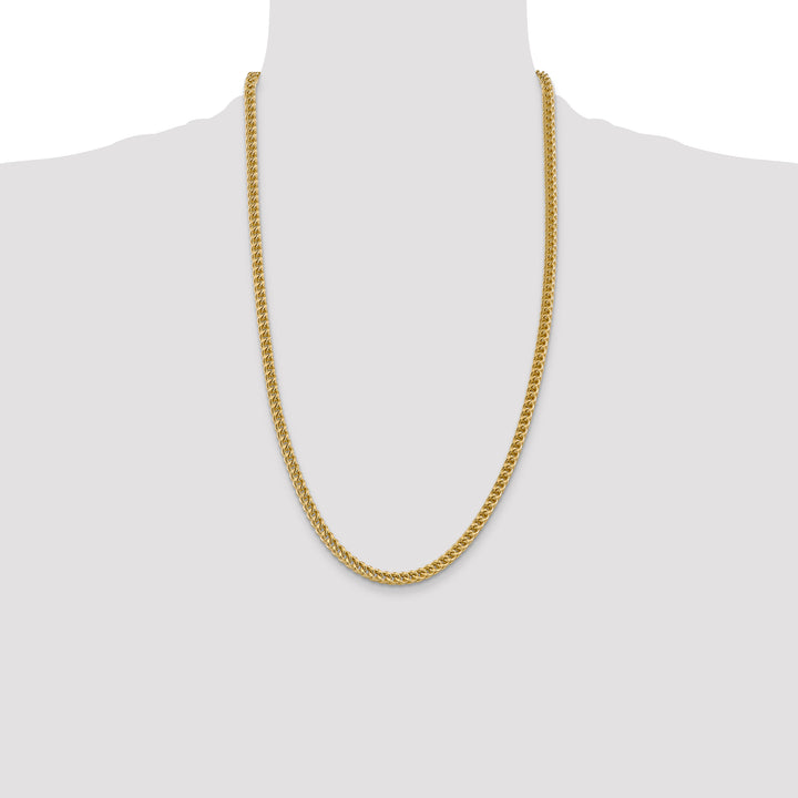 14k 4.5mm Semi-Solid Franco Chain