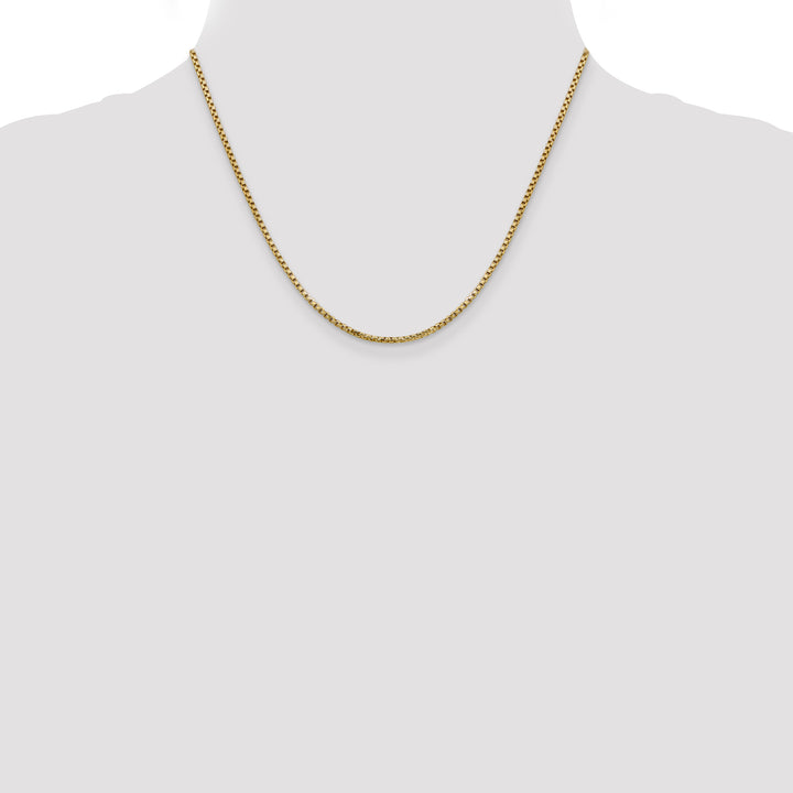 14k 1.75mm Semi-Solid Round Box Chain