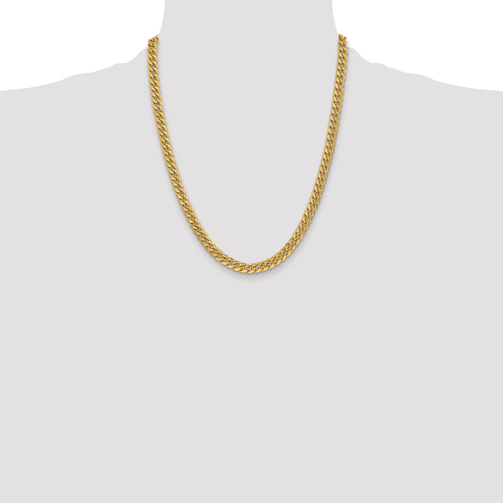14k 6mm Semi-Solid Miami Cuban Chain