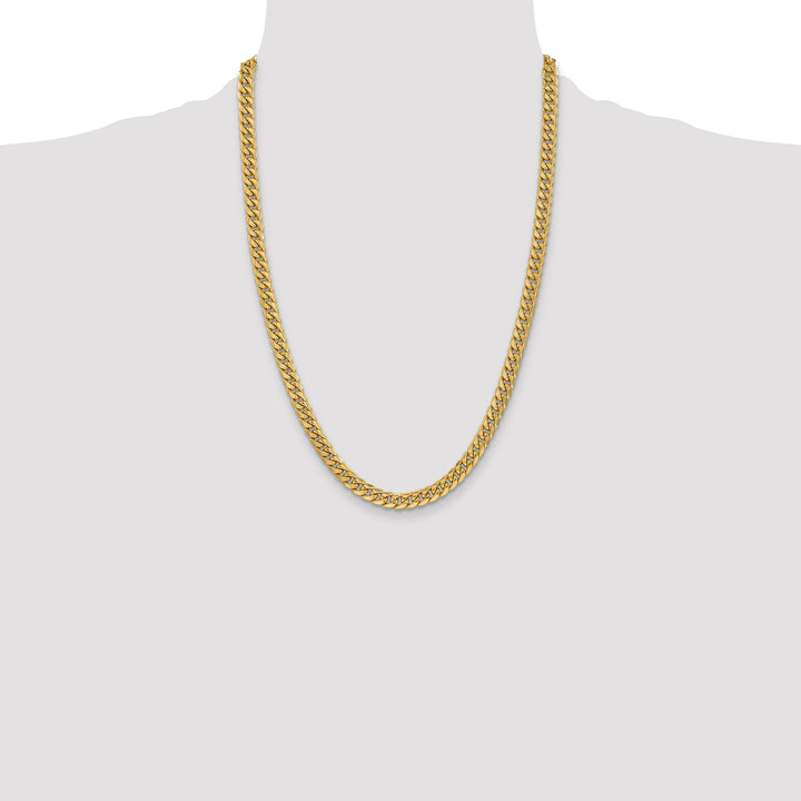 14k 6mm Semi-Solid Miami Cuban Chain