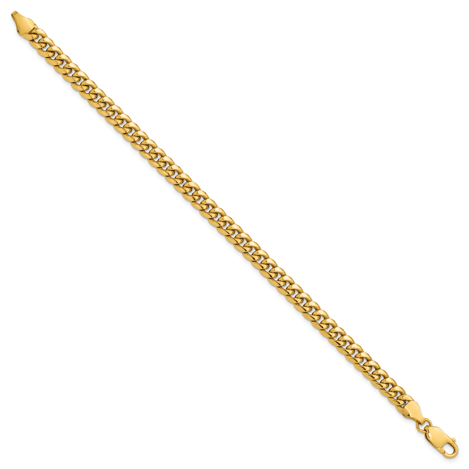 14k 6mm Semi-Solid Miami Cuban Chain