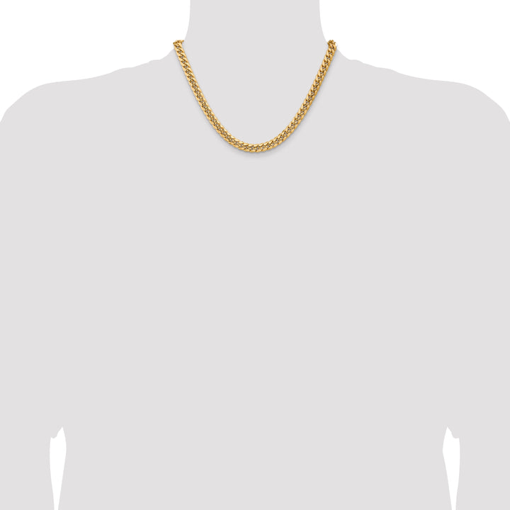 14k 7.3mm Semi-Solid Miami Cuban Chain
