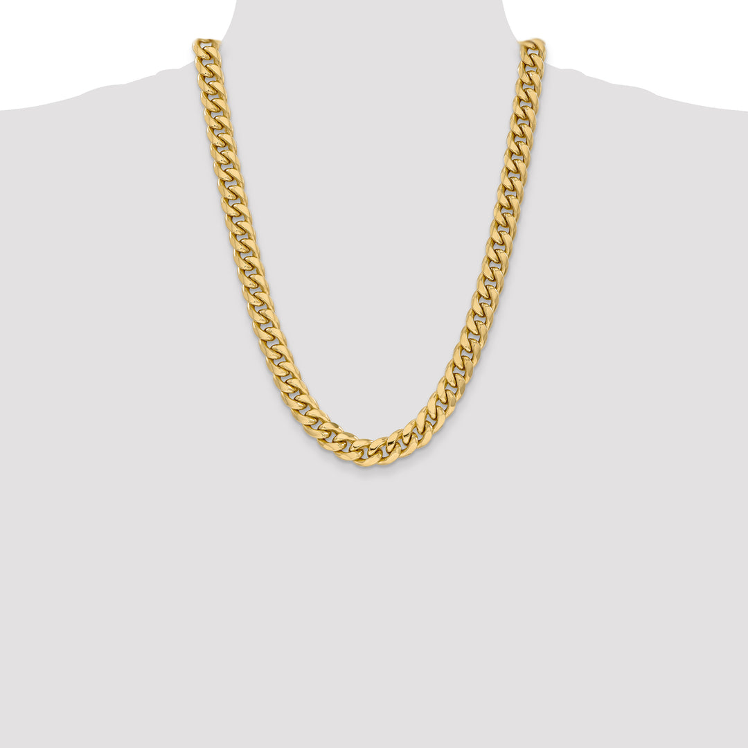 14k 11mm Semi-Solid Miami Cuban Chain