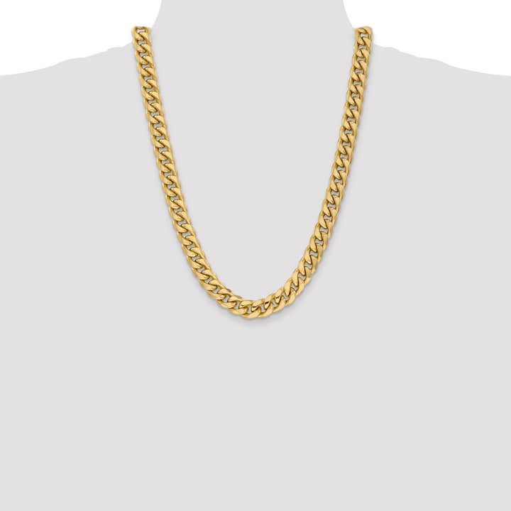 14k 11mm Semi-Solid Miami Cuban Chain