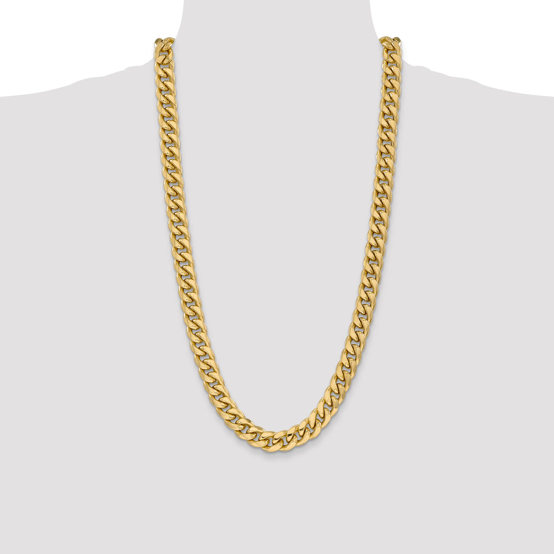 14k 11mm Semi-Solid Miami Cuban Chain