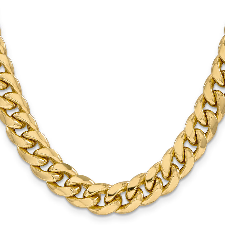 14k 11mm Semi-Solid Miami Cuban Chain