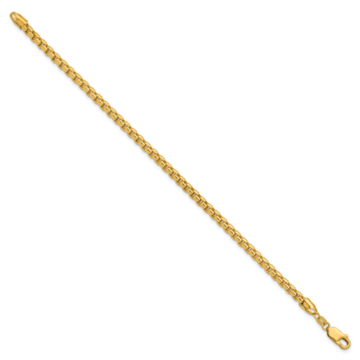 14k 3.6mm Semi-Solid Round Box Chain