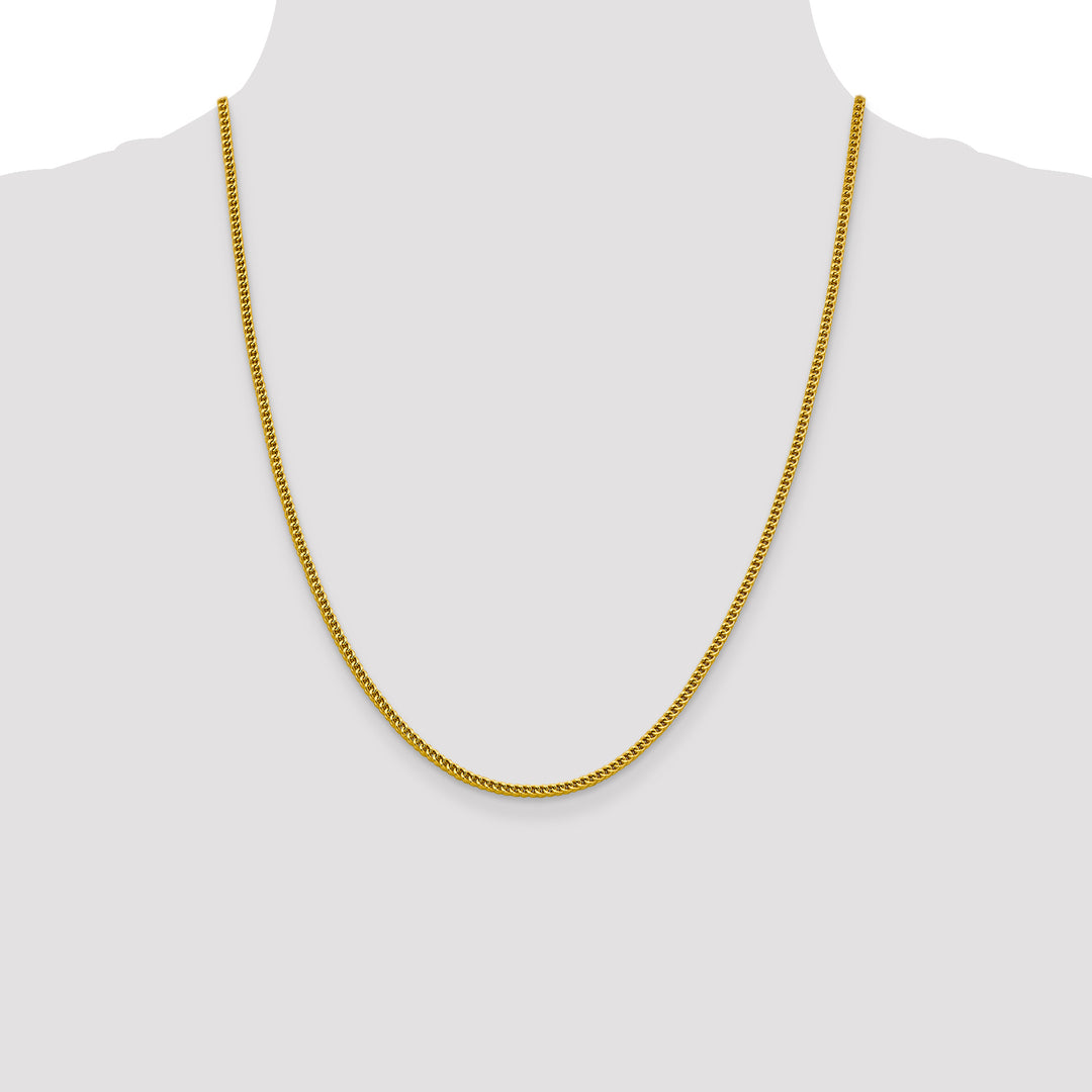 14k 2.2mm Semi-Solid Franco Chain