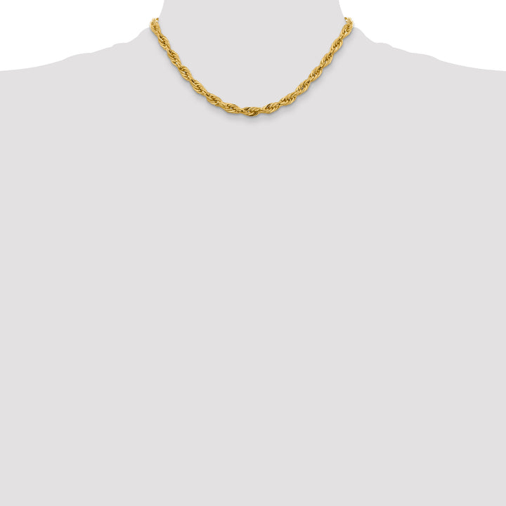 14ky 5.4mm Semi-Solid Rope Chain