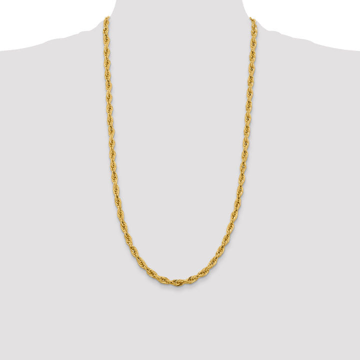 14ky 5.4mm Semi-Solid Rope Chain