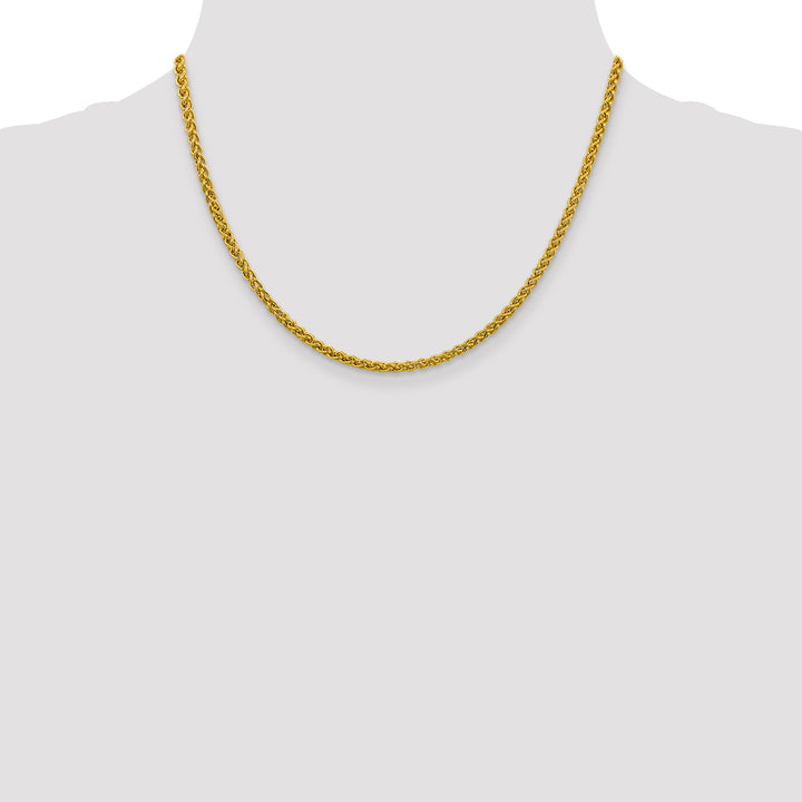 14k 3.45mm Semi-solid Wheat Chain