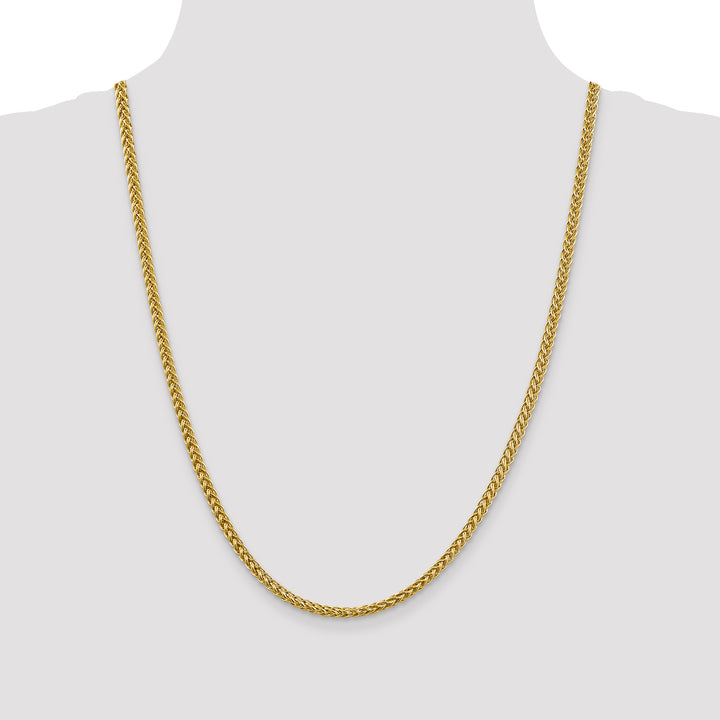 14k 3.5mm Semi-solid 3-Wire Wheat Chain