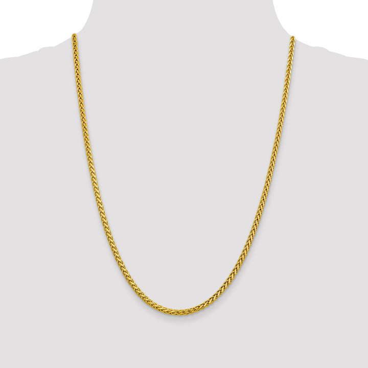 14k 3.1mm Semi-solid D/C Wheat Chain