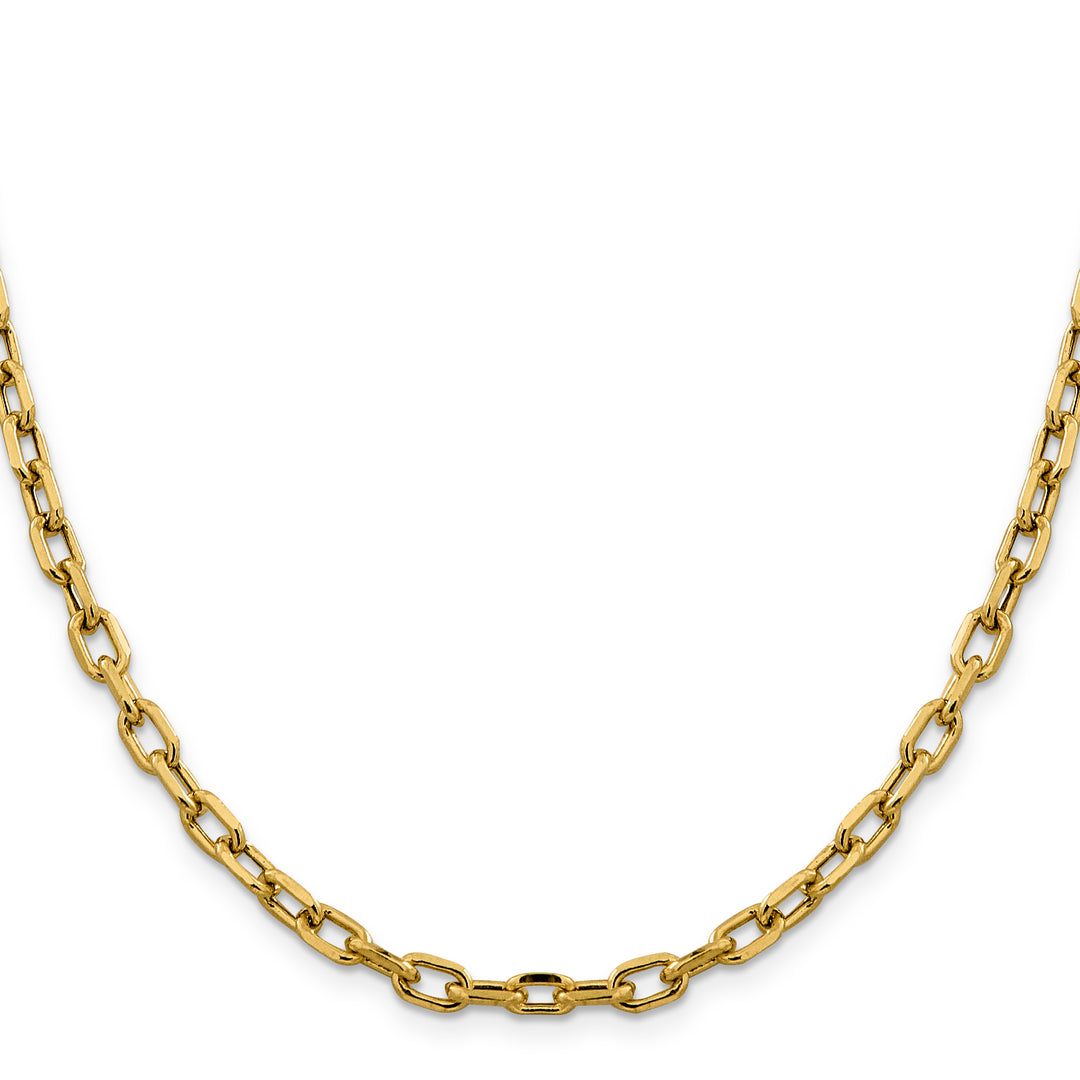 14k 4.9mm Semi-solid D/C Open Link Cable Chain