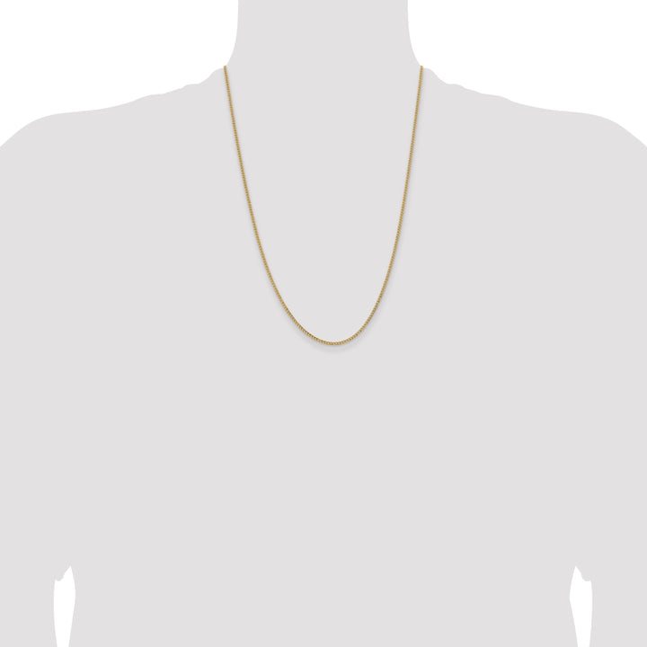 14k 1.85mm Semi-Solid Curb Chain