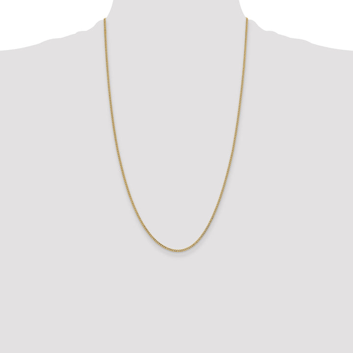14k 1.85mm Semi-Solid Curb Chain