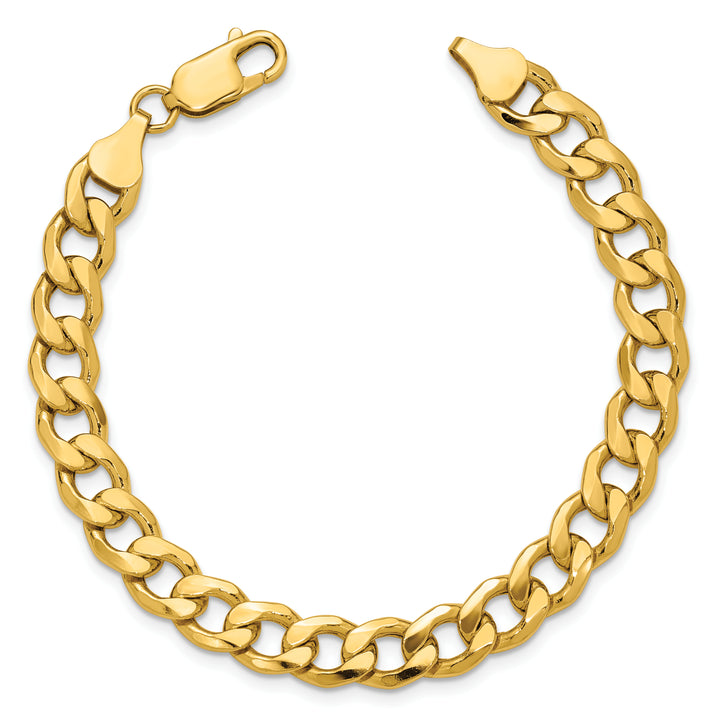 14k 7.5mm Semi-Solid Curb Chain