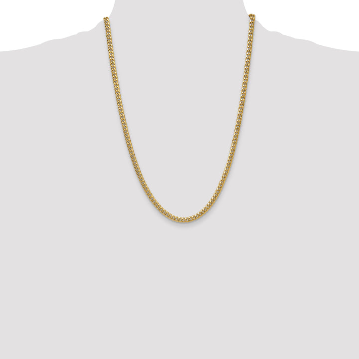 14k 4.5mm Semi-Solid Miami Cuban Chain