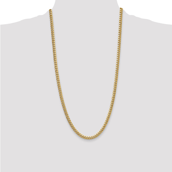 14k 5.25mm Semi-Solid Miami Cuban Chain