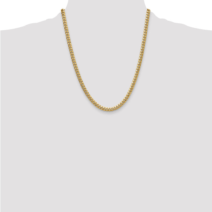 14k 5.25mm Semi-Solid Miami Cuban Chain