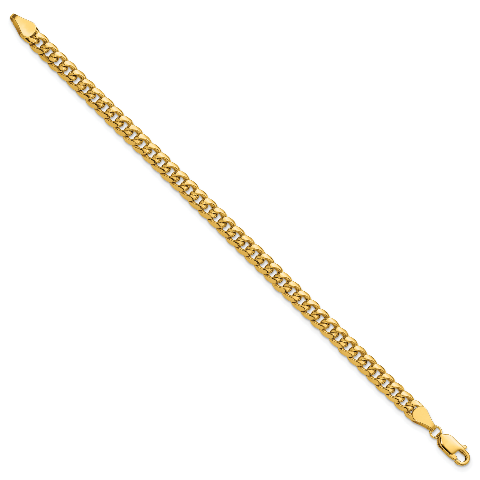 14k 5.25mm Semi-Solid Miami Cuban Chain