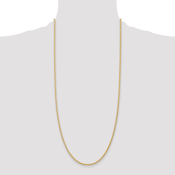 14k 2mm Semi-Solid Wheat Chain
