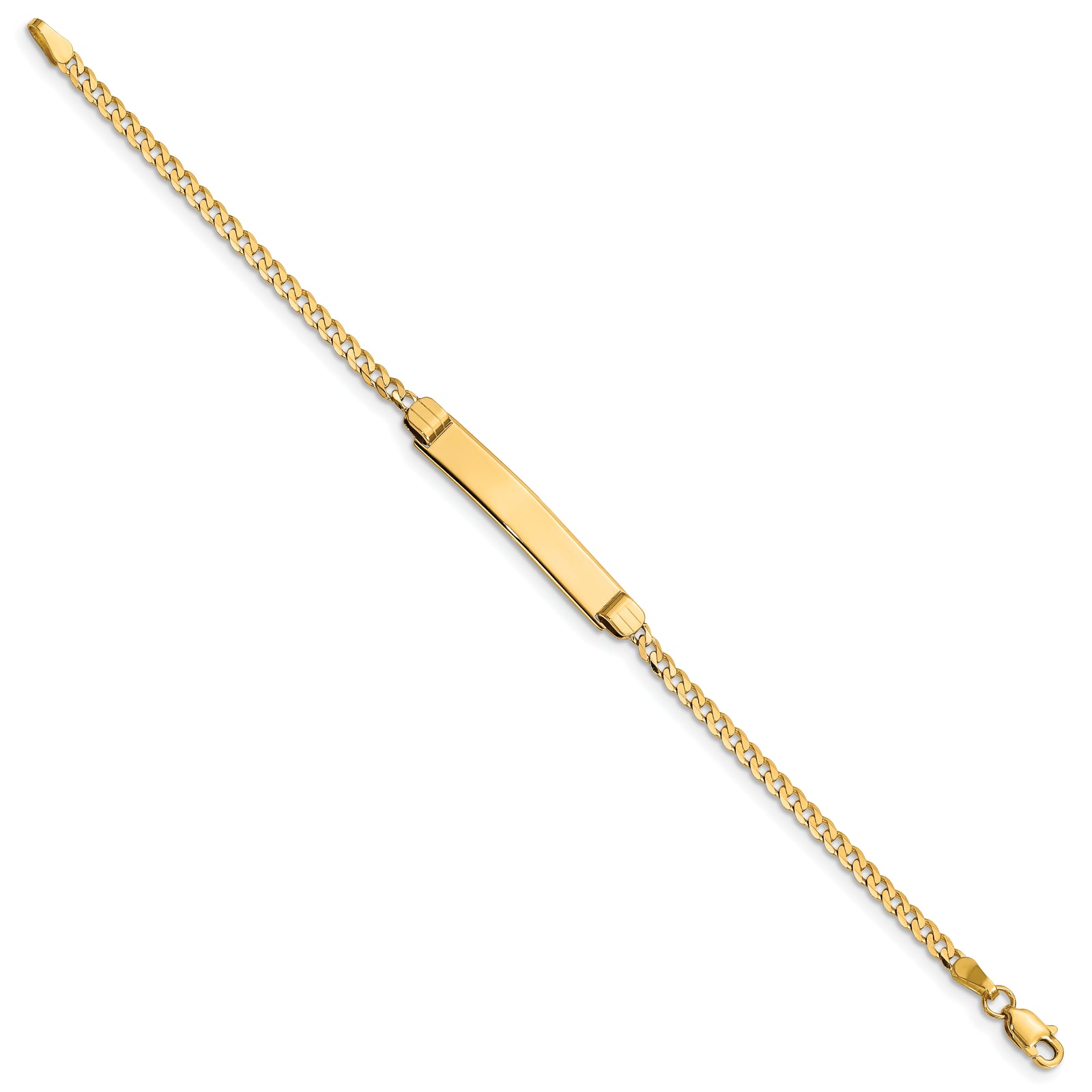 14k Childrens Curb Link ID Bracelet