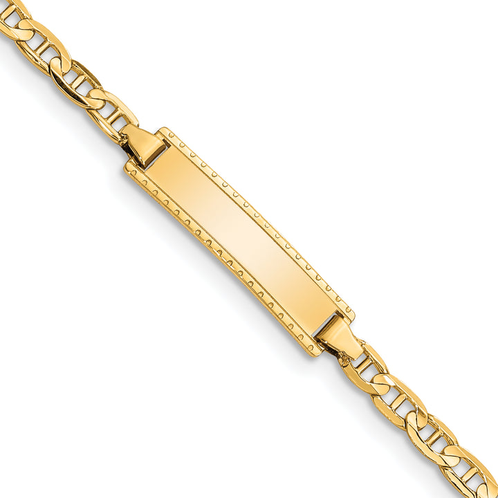14k Childrens Anchor Link ID Bracelet