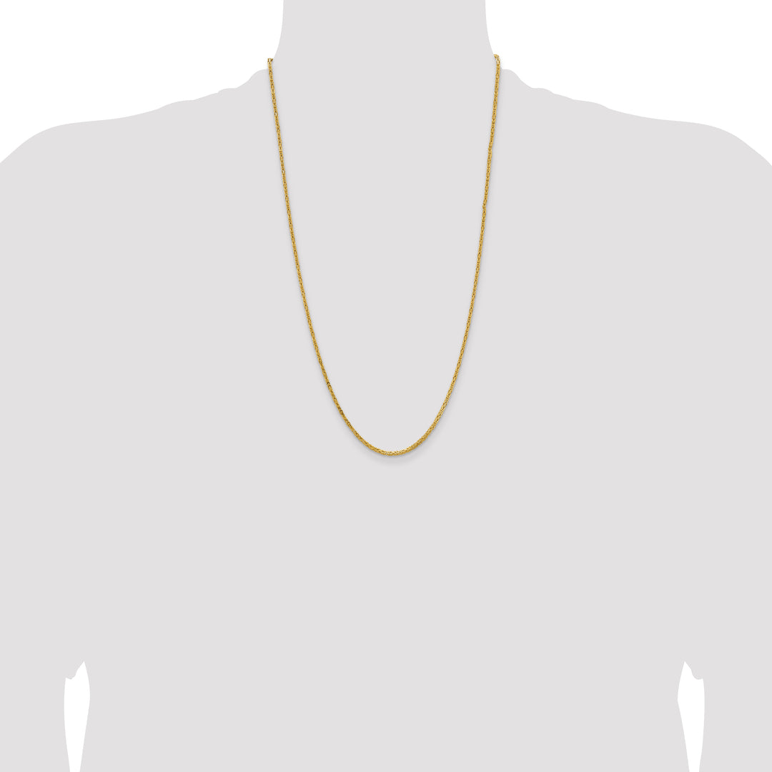 14k 2mm Byzantine Chain