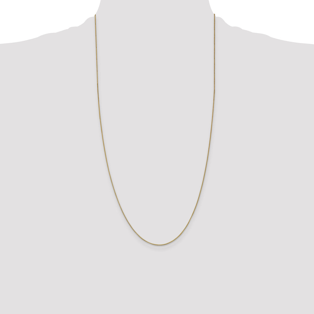 14k .7mm Box with Lobster Clasp Chain
